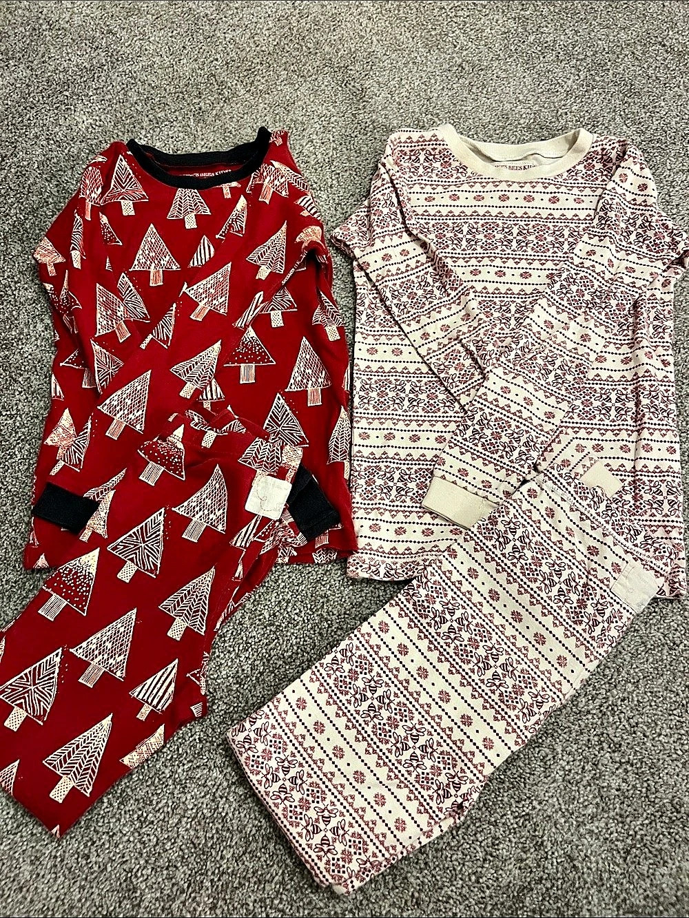 Set of 2 Burt's Bees Baby Kids Printed Pajamas, Organic Cotton